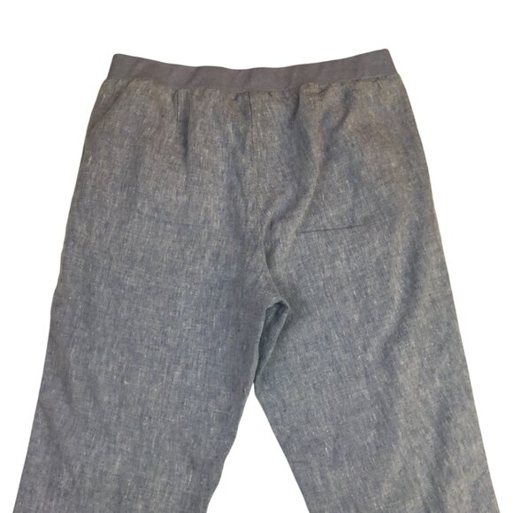 J. Jill Love Linen Womens Small Pants Blue Made In India - Picture 6 of 11